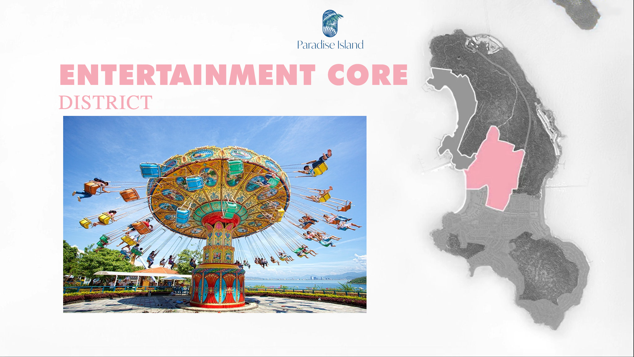 Trung tâm vui chơi giải trí tại Paradise Island Phú Quốc- Entertainment Core District