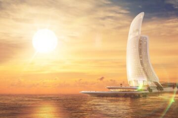 Tổ hợp Giải trí - Nghỉ dưỡng - Đầu tư Hon Thom Paradise Island với tòa nhà ‘Cánh Buồm’ biểu tượng - Ảnh phối cảnh minh họa