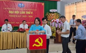 Chi bộ Ban Quản lý Khu Kinh tế Phú Quốc tổ chức đại hội lần thứ V nhiệm kỳ 2025-2030. Ảnh: Vân Khánh